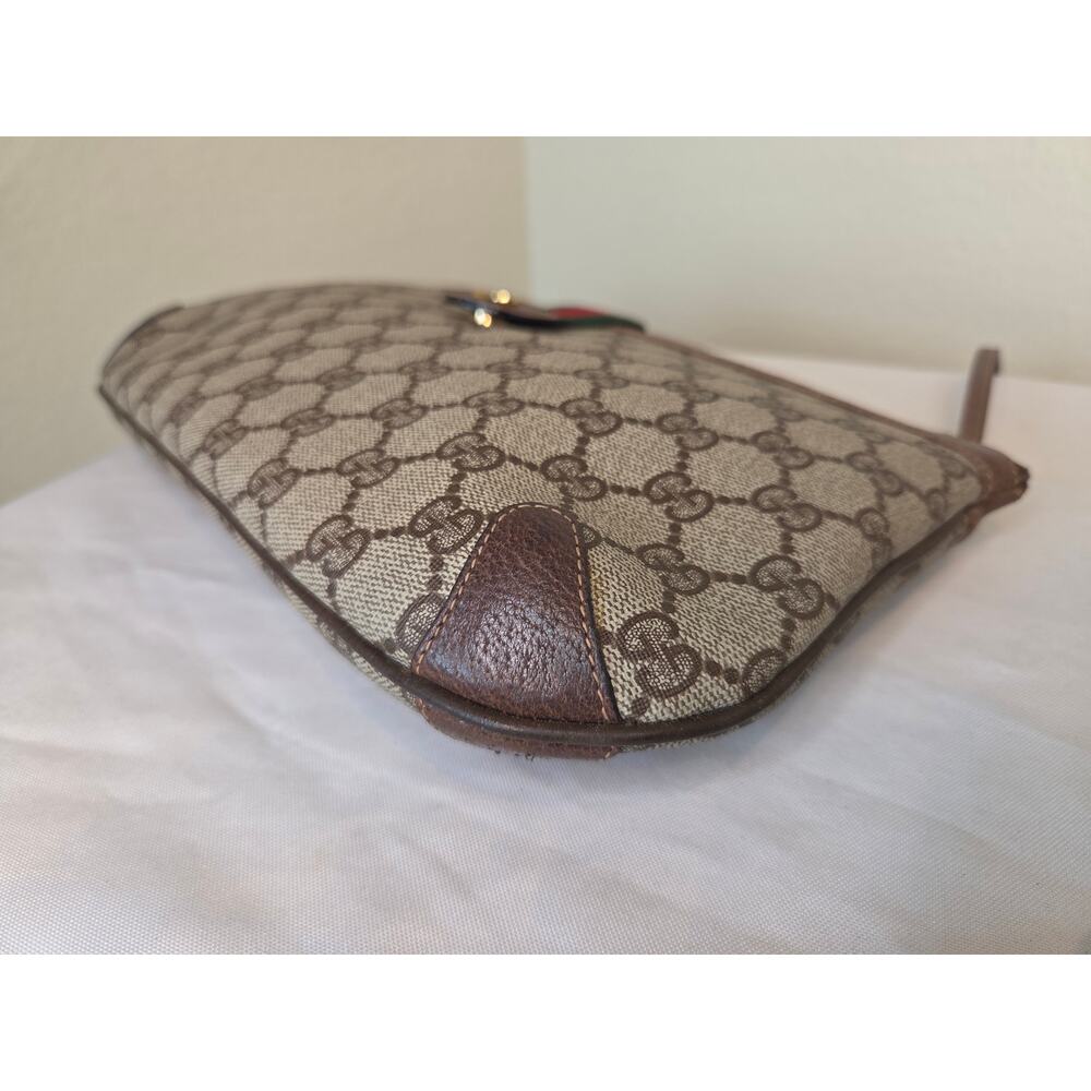 Gucci GG Canvas Web Stripe Vintage Crossbody Bag Removable strap Italy Ophidia - Picture 6 of 15